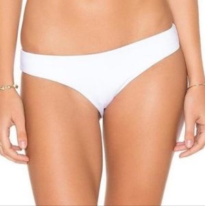 Onia Lily Full Sporty Cut Bikini Swim Bottom White XS (0)
